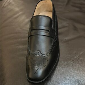 Black Leather Men's Loafers